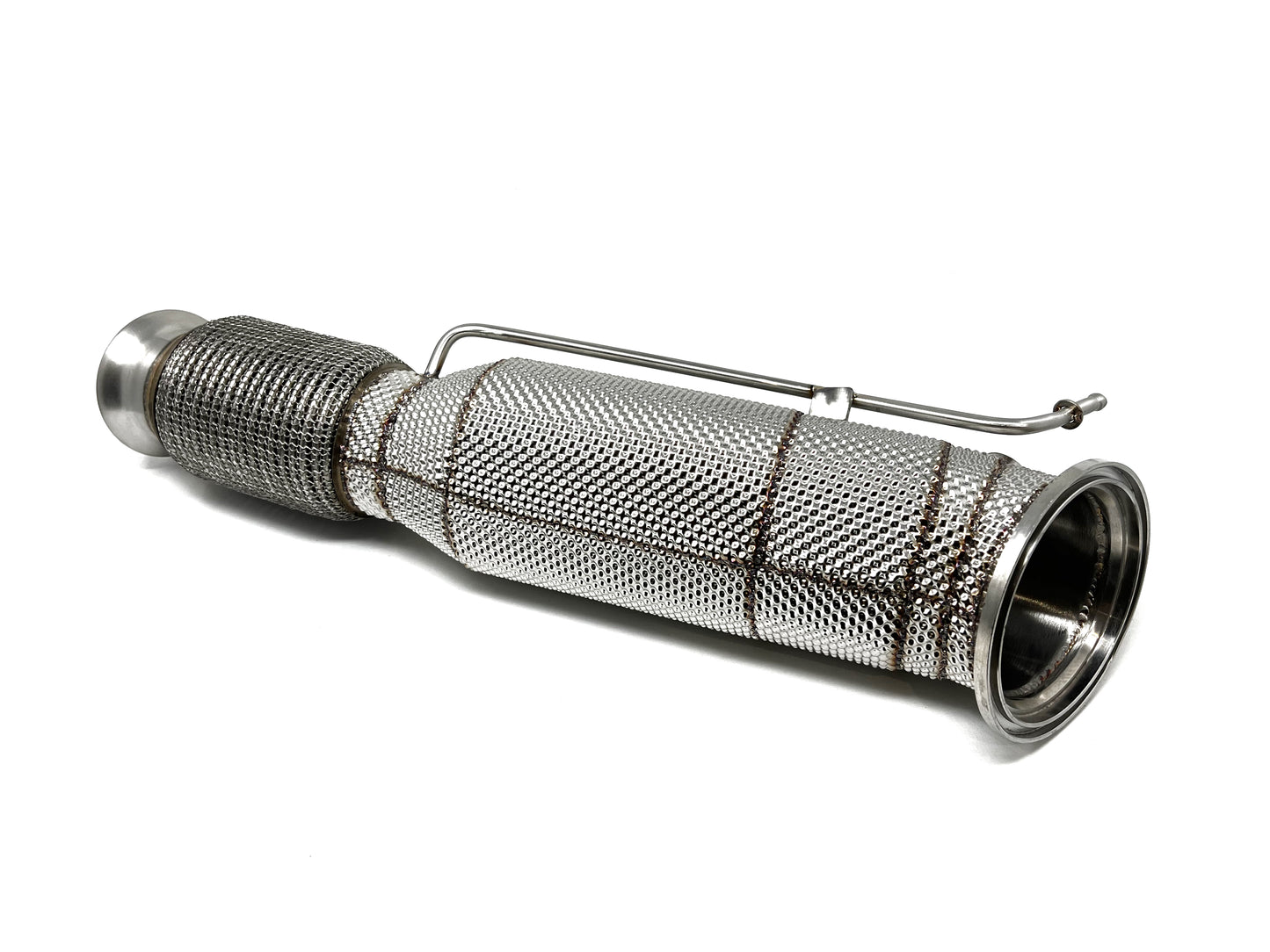 Masata BMW Toyota B58 G14 G20 G29 G30 Catted Downpipe With Heat Shield - 200 Cell (Inc. M340i, 540i, 840i, Z4 M40i & A90 Supra) (OPF Models Only)