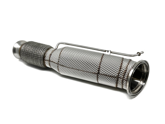 Masata BMW Toyota B58 G14 G20 G29 G30 Catted Downpipe With Heat Shield - 200 Cell (Inc. M340i, 540i, 840i, Z4 M40i & A90 Supra) (OPF Models Only)