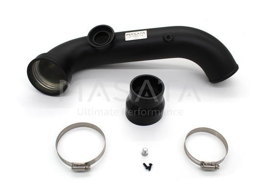 Masata BMW N54 E82 E90 E92 Aluminium Chargepipe with HKS BOV Blow Off Valve (1M, 135i & 335i) - MASATA UK